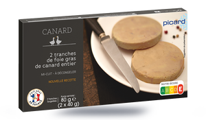 Lobe de foie gras déveiné congelé 500 g - Volaille