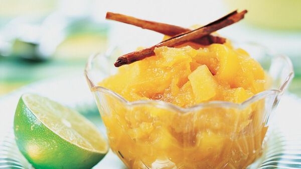 Recette Compote De Mangue Pomme Cannelle Et Citron Vert