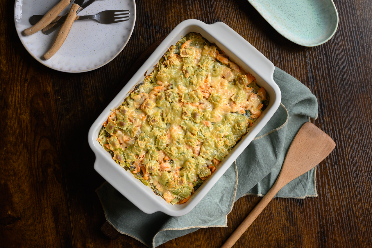 Gratin de ravioles à la truite Gratin de ravioles à la truite