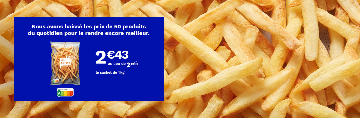 Nos frites classiques