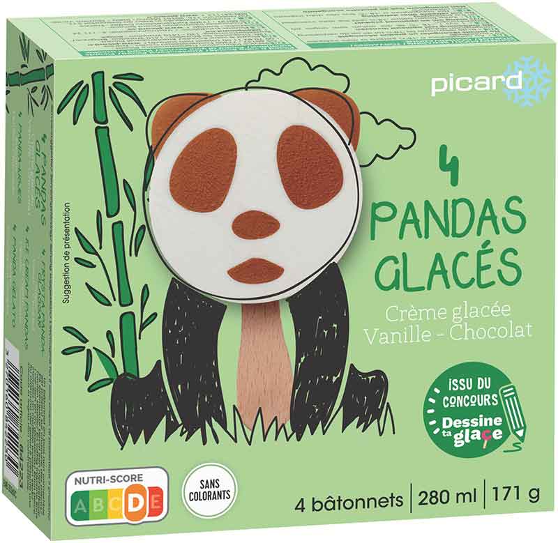 glaces pandas